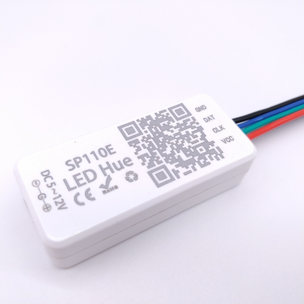 SP110E Bluetooth Pixel LED Remote Controller For WS2812B SK6812 LPD8806 DMX512 1903 RGB Addressable LED strip lights